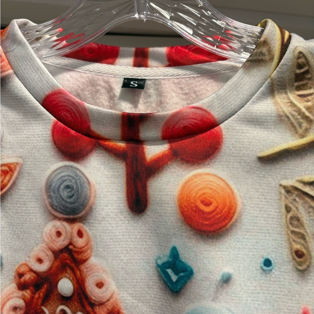 Colorful Gingerbread House Sweatshirt - Picture 2 of 6